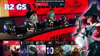 100 vs TL - Game 5 | Round 2 Playoffs S12 LCS Summer 2022 | 100 Thieves vs Team Liquid G5