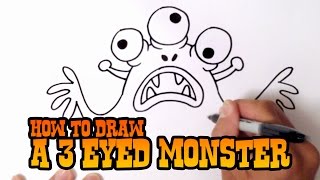 How to Draw a Monster - Step by Step for Kids
