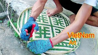 Vietnamese traditional bamboo weaving丨Traditional craft丨Bamboo Woodworking Art