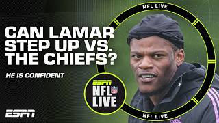 Lamar Jackson has STRUGGLED vs. the Chiefs 😳 But he is NOT CONCERNED about Week