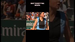 Ostapenko swears to her mother #shorts