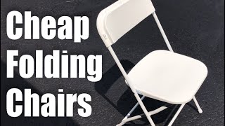 Best Choice Products (5) Commercial White Plastic Folding Chairs Review