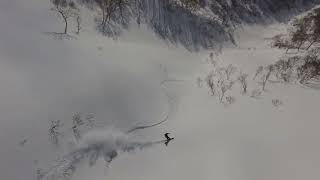 2022.2.10 Mt.YOUTEI - Can The Drone Track You Snowboarding ? - skydio2+