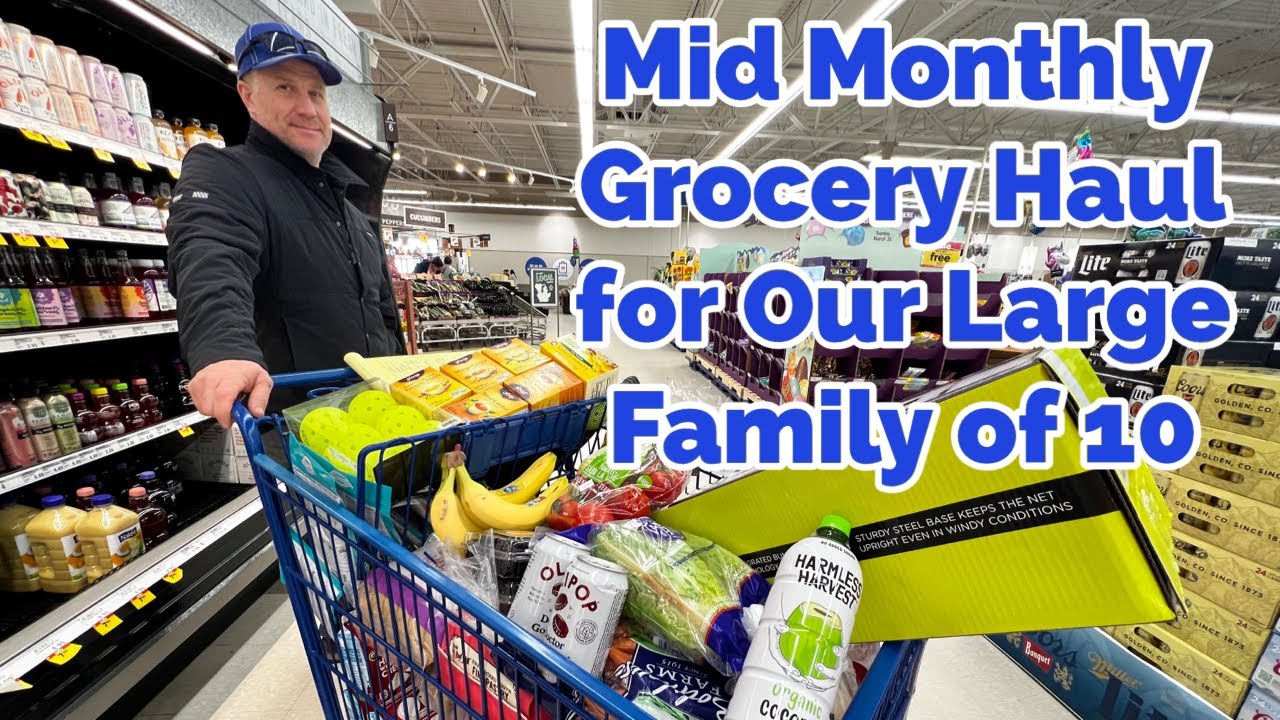 Large Family Mid Monthly Grocery Haul With My Honey Heru