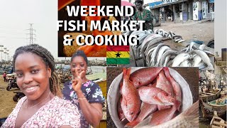 RELAXED DAY COOKING GHANA FOOD WHILE LIVING IN GHANA | HOW TO MAKE GHANAIAN FOOD