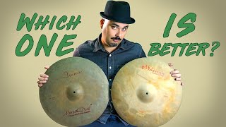 Mehteran Sahra vs Murat Diril Arena | Sandblasted crash cymbals comparison