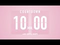 10 Minute Countdown Timer 🌸 Flip Clock with Simple Beeps 🔔