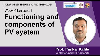 Lec 15: Functioning and components of PV system