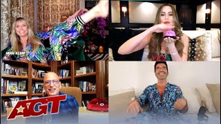 'AGT' Judges From Home: Simon in Pajamas, Howie Being Howie, Sofia, Heidi and Terry Crews