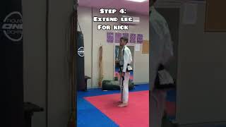 Learn the 360 turning kick with me! #taekwondo #tkd #karate #kickboxing #mma