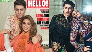 Sara Ali Khan And Brother Ibrahim's FIRST Photoshoot TOGETHER  | Hello Magazine