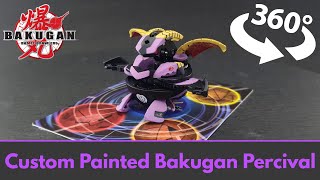 Bakugan Percival Painted in Show Accurate Colors 360° Spin