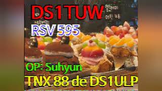 SSTV QSO (DroidSSTV, Baofeng UV-5R) 여의도 한강공원 SSTV 교신 송신 수신