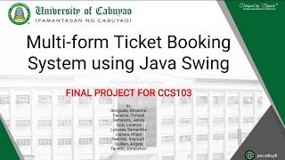 Multi-form Ticket Booking System using Java Swing
