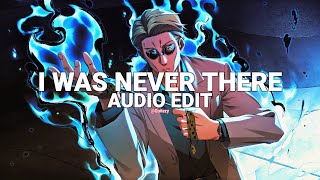 I was never there (sped up) - the weeknd ft. gesaffelstein [edit audio]