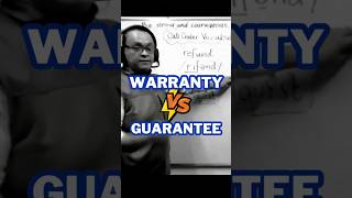 Warranty vs Guarantee • What's the difference?