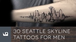 30 Seattle Skyline Tattoos For Men