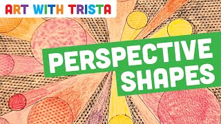 1 Point Perspective Shapes Art Tutorial - Art With Trista