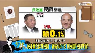 新北選戰「蘇貞昌輸侯友宜0.1%」民進黨否認有民調！選舉奧步出招？少康戰情室 20180411