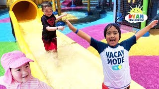 Ryan ToysReview Was Here | World's Largest Cruise Ship Symphony of the Seas | Splash Zone for Kids