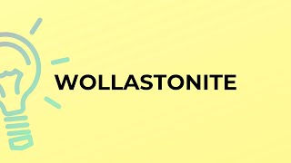 What is the meaning of the word WOLLASTONITE?