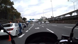 PCX・覆面パトカーさんと 白バイさんの W捕獲