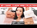 MY CHANEL MINI FLAP COLLECTION | Chanel classic mini flap, Chanel rectangular mini and square mini