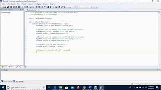 Java Program that computes Area & Perimeter of a Rectangle