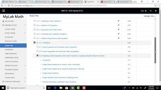 Extra Practice in MyMathLab using the Study Plan