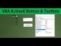 Excel VBA ActiveX Controls #1 Worksheet Button and Textbox