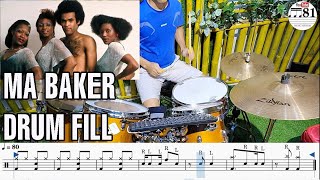 Học trống điệu Disco và cầu báo qua bài Ma Baker -  Boney M disco rhythms fill