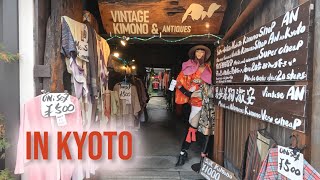 【古着屋巡り】ビンテージ着物はワンコイン！　京都 vintage kimono 庵