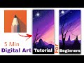 Autodesk sketchbook Tutorial For Beginners / Imagination Landscape Drawing / Android