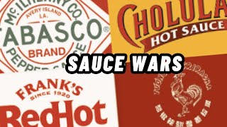 Sauce Wars. Tabasco vs  Frank's Red Hot vs Sriracha vs Cholula