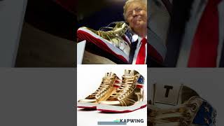 Trump hawks $399 branded shoes at ‘Sneaker Con’ in Philly #trump #sneakers #sneakercon #shoes #viral