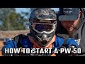 How to start a PW 50 #yamaha #kickstart #pw50 #howto