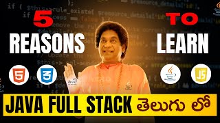 5 Reasons to Learn Java Full Stack | Java Full Stack Tutorials Telugu | Brolly Academy