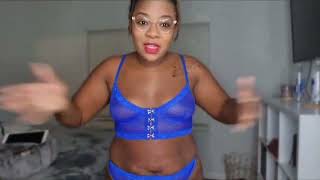 plus size shein lingerie try on | bunny rabbit lingerie *recap