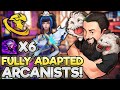 6 Arcanist - How Many Adaptive Helms Do You Want? Yes. | TFT Inkborn Fables | Teamfight Tactics