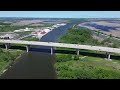 environments the zilwaukee bridge drone footage saginaw michigan