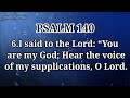 Psalm 140 | Prayer for Deliverance from Evil Men | NKJV