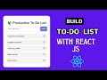 Build this React To-Do List App in 30 minutes!  React JS Todo List App Tutorial