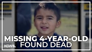 Missing Washington 4-year-old boy found dead, police say