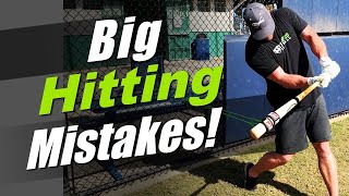 7 HUGE Baseball Hitting Mistakes! [MUST AVOID]