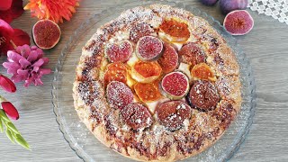 Prajitura cu smochine,ricotta si miere/Torta con i fichi,ricotta e miele/Cake with figs ricotta