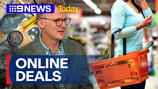 Woolworths and Coles offering 'online only' special deals | 9 News Australia