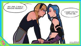 Will Jinx Fulfill Luz's Wish Of Tattooing Her? | Arcane Comic Dub