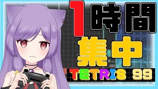 【テトリス99】初見さん歓迎！１時間勝負っ！【新人VTuber/眠猫あおい 】