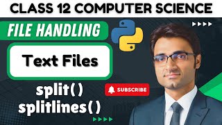 split( ) and splitlines( ) methods | File Handling in Python|Class 12 Computer Science