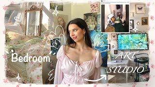 How to turn your bedroom into an ✧ ART STUDIO ✧˖°